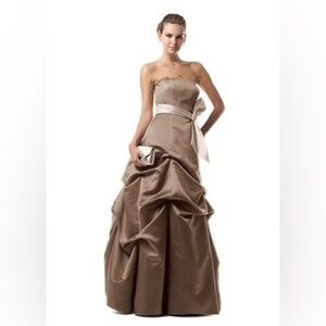 Impression Bridal Mocha Strapless Ball Gown – Size 10
